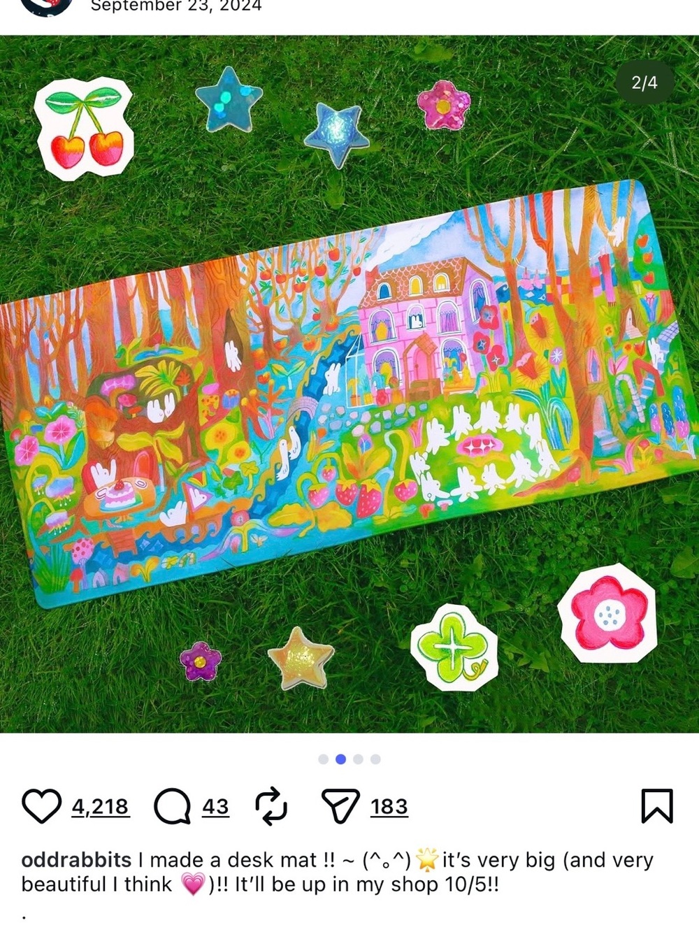 Oddrabbits Desk Mat